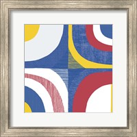 Quarter Circle Abstract Sq IV Bright Primary Fine Art Print