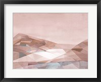 Warm Geometric Mountain v2 Fine Art Print