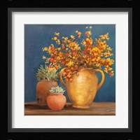 Richness of Life I Deep Blue Framed Print