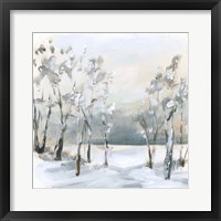 Snowy Winter Trees Framed Print