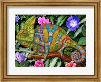 Veiled Chameleon Rainbow Fine Art Print