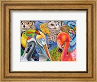 Collage Birds Horizontal Fine Art Print