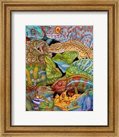Collage Reptiles Vertical Fine Art Print