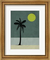Palm Tree and Yellow Moon Fine Art Print