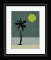Palm Tree and Yellow Moon Fine Art Print