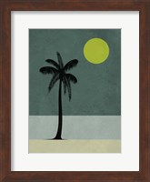 Palm Tree and Yellow Moon Fine Art Print