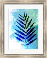Blue Leaf Watercolor Fine Art Print