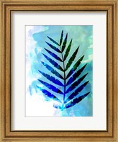 Blue Leaf Watercolor Fine Art Print