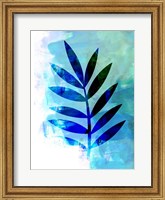 Blue Leaf Watercolor III Fine Art Print