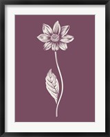 Dahlia Purple Flower Fine Art Print