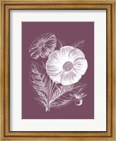 Single Dahlias Purple Flower Fine Art Print