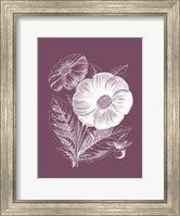 Single Dahlias Purple Flower Fine Art Print