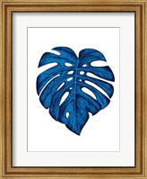 Blue Tropical Leaf Fine Art Print