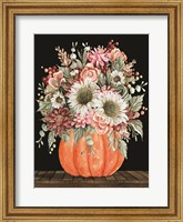 Fall Floral with Pumpkin Fine Art Print