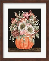 Fall Floral with Pumpkin Fine Art Print