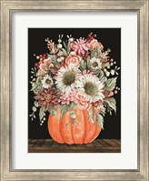 Fall Floral with Pumpkin Fine Art Print