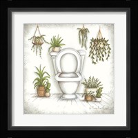 Serene and Green Framed Print