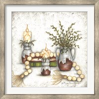Rusted Stoneware and Beads Fine Art Print