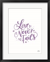 Love Never Fails Fine Art Print