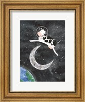 Astro Cow Jumps Over the Moon Fine Art Print