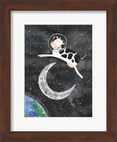 Astro Cow Jumps Over the Moon Fine Art Print