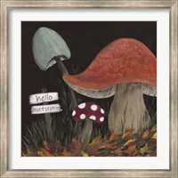 Hello Autumn Mushrooms Fine Art Print