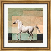 Horse in Abstract Field Fine Art Print