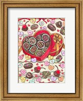 Chocolates and Candy Hearts Fine Art Print