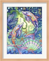 Leaping Dolphins Fine Art Print