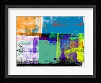 Abstract Blue and Orange Fine Art Print