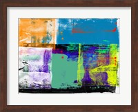 Abstract Blue and Orange Fine Art Print