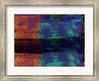 Abstract Green and Orange Fine Art Print