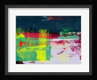 Abstract Turquoise and Yellow Fine Art Print