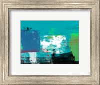 Abstract Turquoise and White Fine Art Print