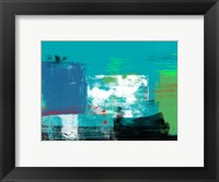 Abstract Turquoise and White Fine Art Print