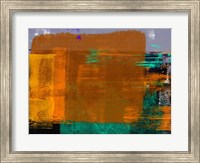 Abstract Orange and Green Fine Art Print