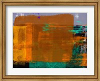 Abstract Orange and Green Fine Art Print