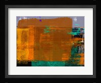 Abstract Orange and Green Fine Art Print