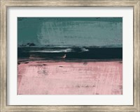 Abstract Dark Green and Light Red Fine Art Print