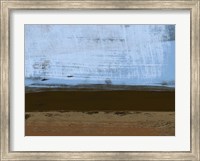 Abstract Blue and Brown Fine Art Print