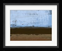 Abstract Blue and Brown Fine Art Print
