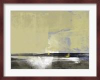 Abstract Ochre and White Fine Art Print