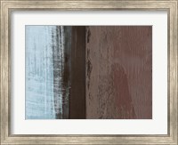 Abstract Light Blue and Brown Fine Art Print