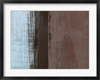 Abstract Light Blue and Brown Fine Art Print