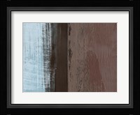 Abstract Light Blue and Brown Fine Art Print