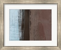 Abstract Light Blue and Brown Fine Art Print