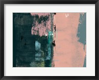 Abstract Green and Coral Pink Fine Art Print