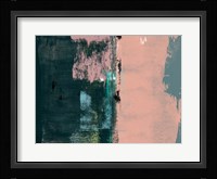 Abstract Green and Coral Pink Fine Art Print