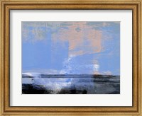 Abstract Light Blue and Black Fine Art Print