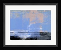 Abstract Light Blue and Black Fine Art Print